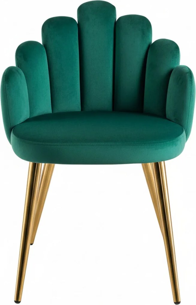 Rcznie zote aksamitne krzeso