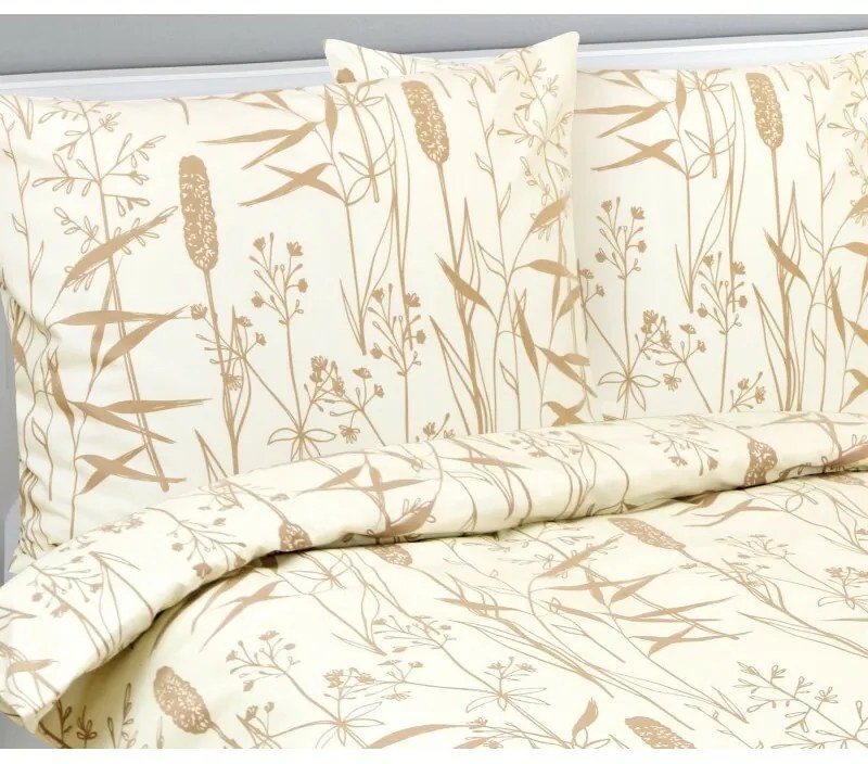 Bellatex Pościel flanelowa Trzcina, 140 x 200 cm, 70 x 90 cm