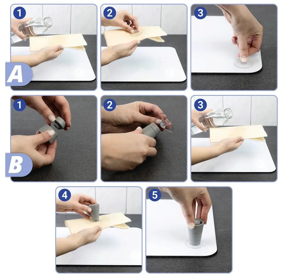 Zestaw 2 szarych szklanych płyt ochronnych na kuchenkę Wenko Universal