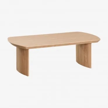 Prostokątny Stolik Kawowy 120x60 Cm Z Mdf Tuareg Naturalna - Sklum