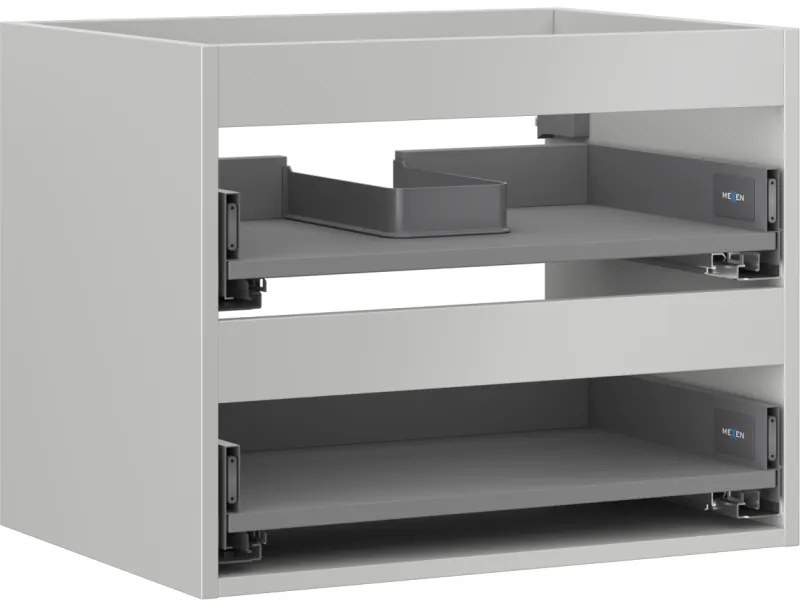 Mexen Box-A korpus szafki podumywalkowej 60 cm, 2 szuflady, szary mat - 91AX0-0600-470-2-62