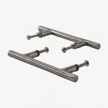 Zestaw 2 Uchwytów Z Żelaza Daneriel Chrome & ↔︎ 14 Cm - Sklum