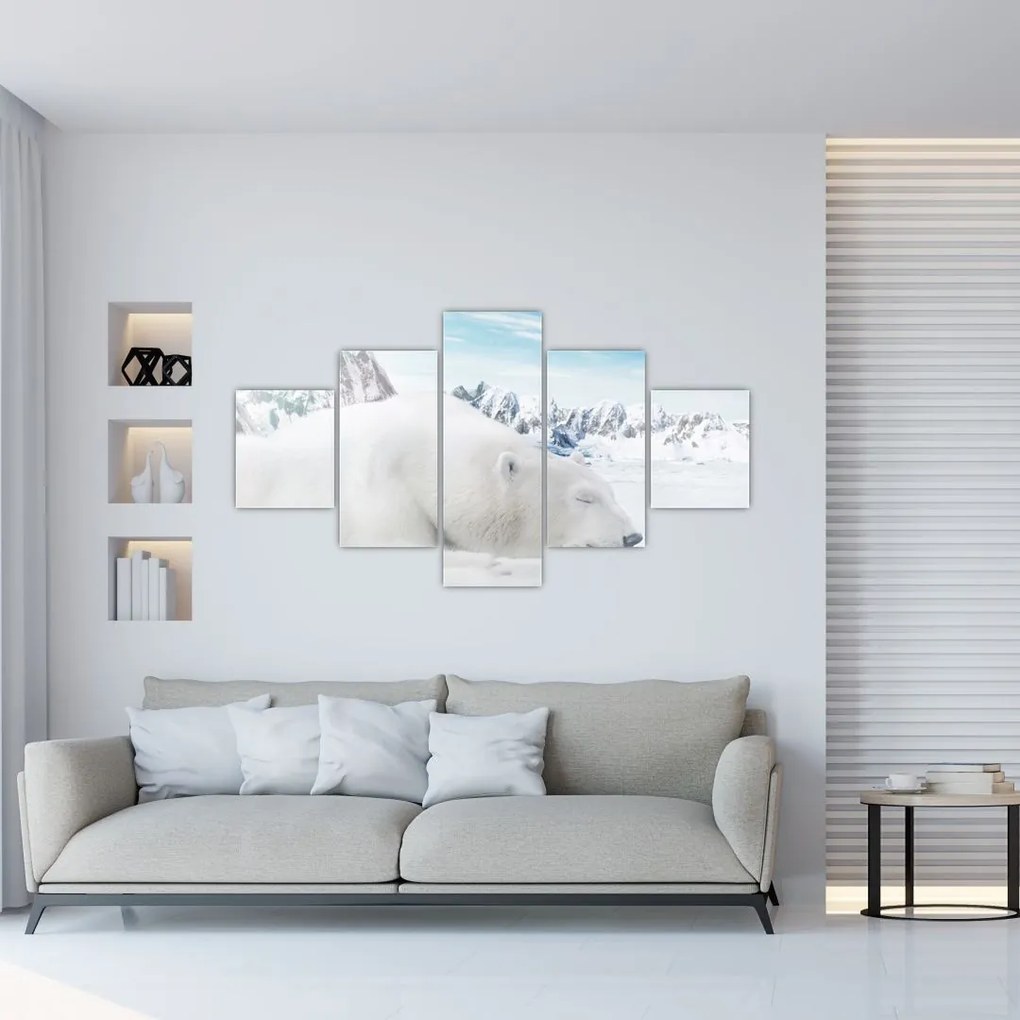 Obraz - Niedźwiedź polarny (125x70 cm)