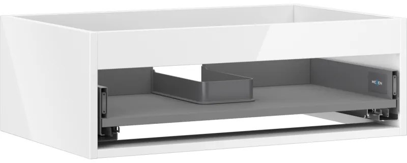 Mexen Box-A korpus szafki podumywalkowej 70 cm, 1 szuflada, biały połysk - 91AX0-0700-235-1-00