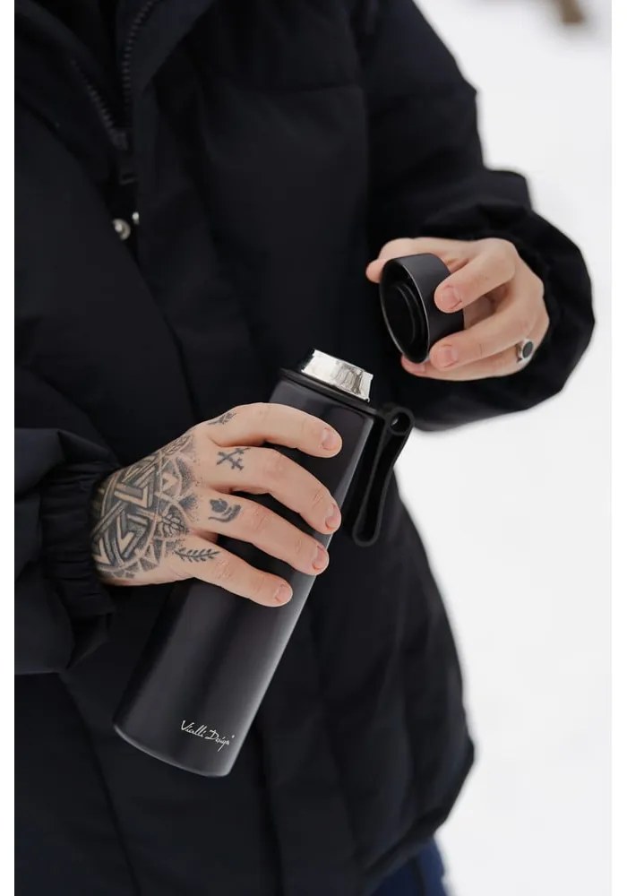 Czarny termos 500 ml Fuori – Vialli Design