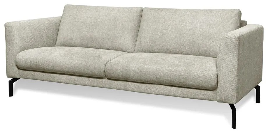 Beżowa sofa z tkaniny szenilowej 216 cm Gomero – Scandic