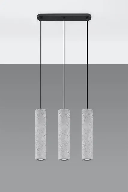 Industrialna lampa wisząca betonowa - 5X EX573 S7-C52