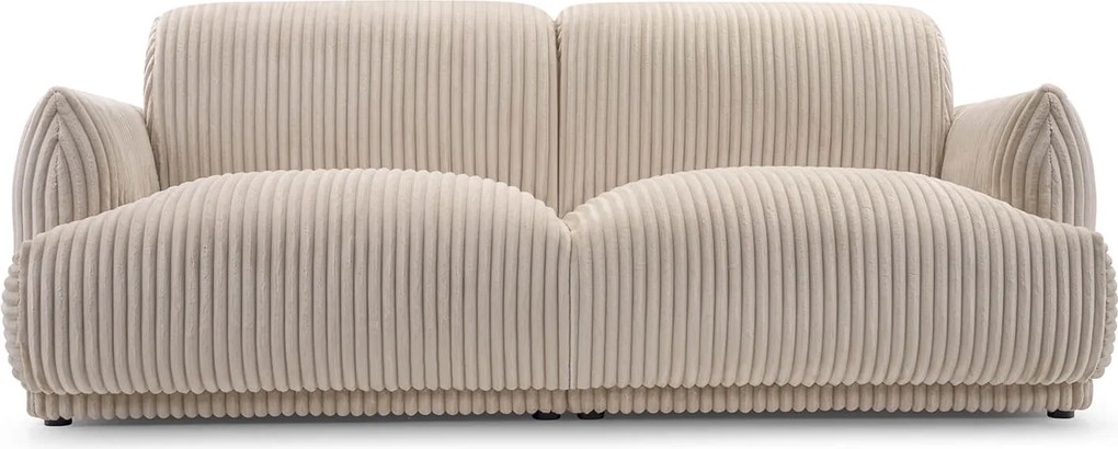 Sofa LINERO Dwuosobowa Beżowa Nowoczesna