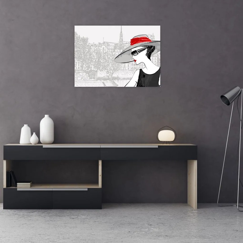 Obraz  - Dama w mieście (70x50 cm)