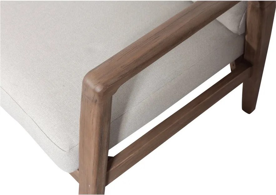 Brązowa tapicerowana sofa ogrodowa (w kształcie litery L) Biam – WOOOD