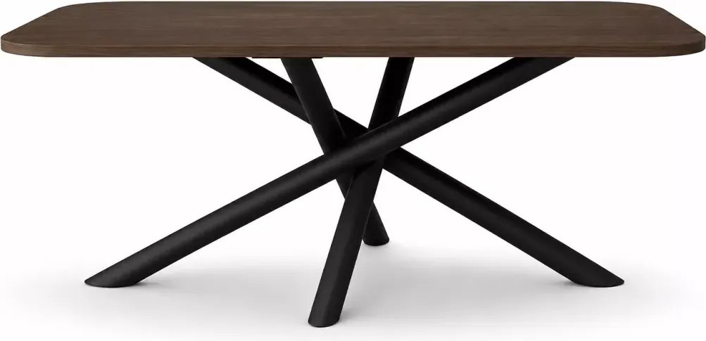 Stół prostokątny Yoko 185 × 90 z blatem laminowanym i nogami typu pająk