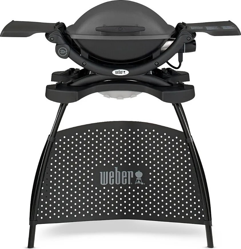 Elektryczny grill Weber Q1400STAND 2200W Szary Ciemny - Oryginalny i Praktyczny Design
