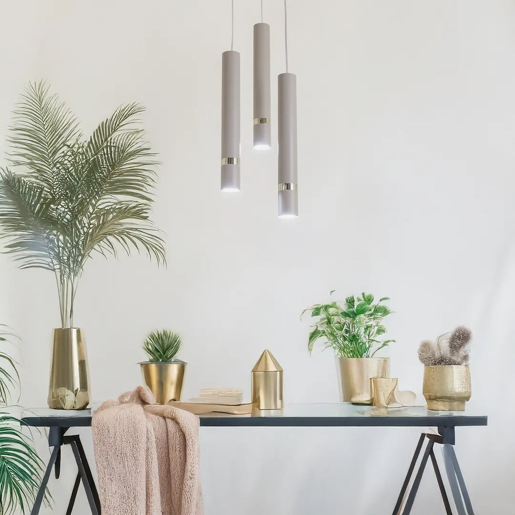 Lampa wisząca kaszmir złoty JOKER CASHMERE/GOLD 3xGU10 (koło)