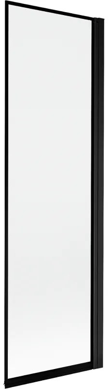 Mexen Mist parawan nawannowy 1-skrzydłowy prawy 60 x 150 cm, czarna ramka, czarny - 8A9-060-001-70-70-P