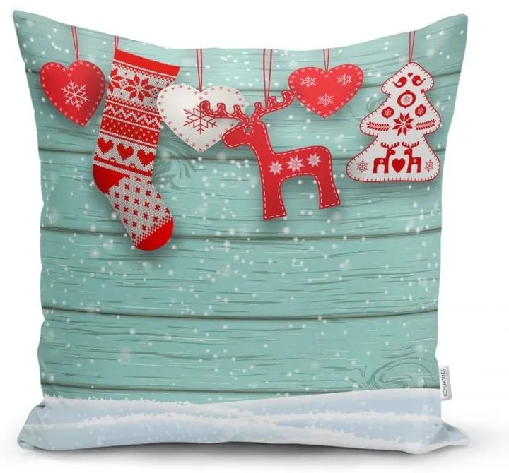 Zestaw 4 świątecznych poszewek na poduszki i bieżnika Minimalist Cushion Covers Winter Wonderland