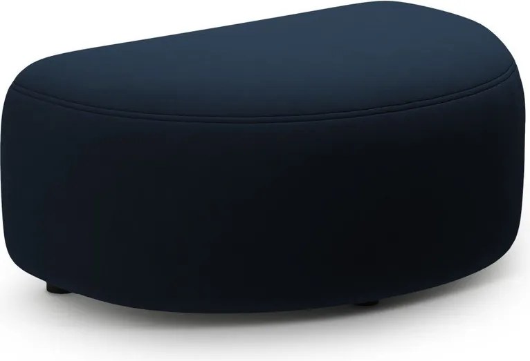 Niebieski aksamitny podnóżek Kate – Micadoni