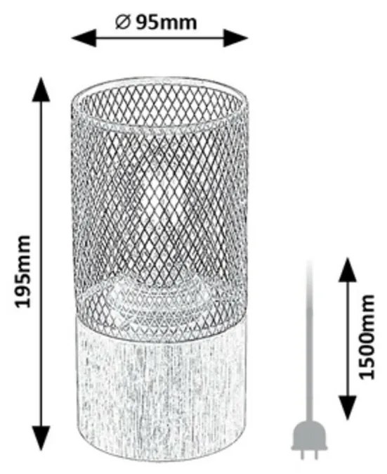 Rabalux 74040 lampa stołowa Callum, buk