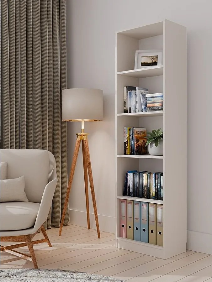 Regał Onyx R50 | Kaszmir| 50x30x182 cm | Regał biurowy na książki