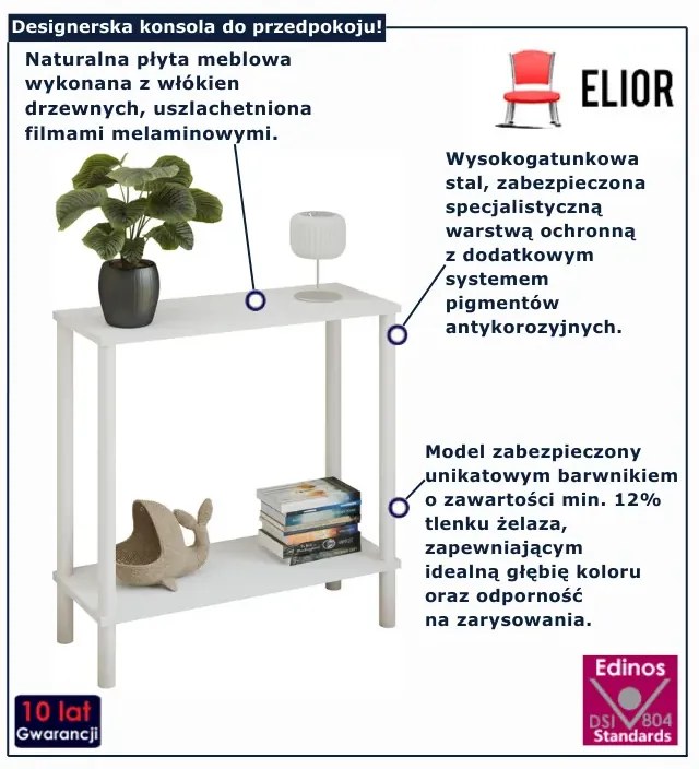 Biała konsola pod lustro  C8-H11