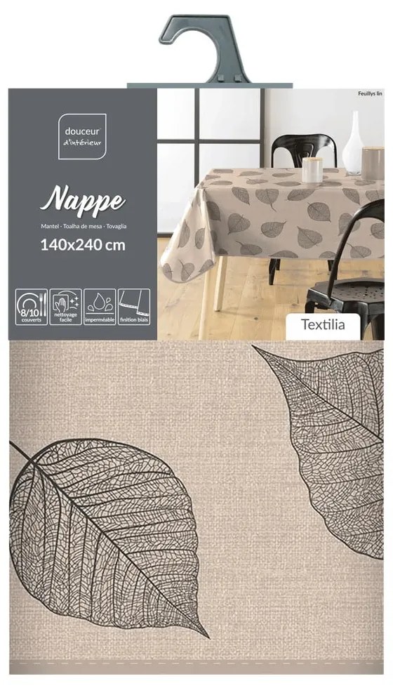 Obrus zmywalny 140x240 cm Feuillys – douceur d'intérieur