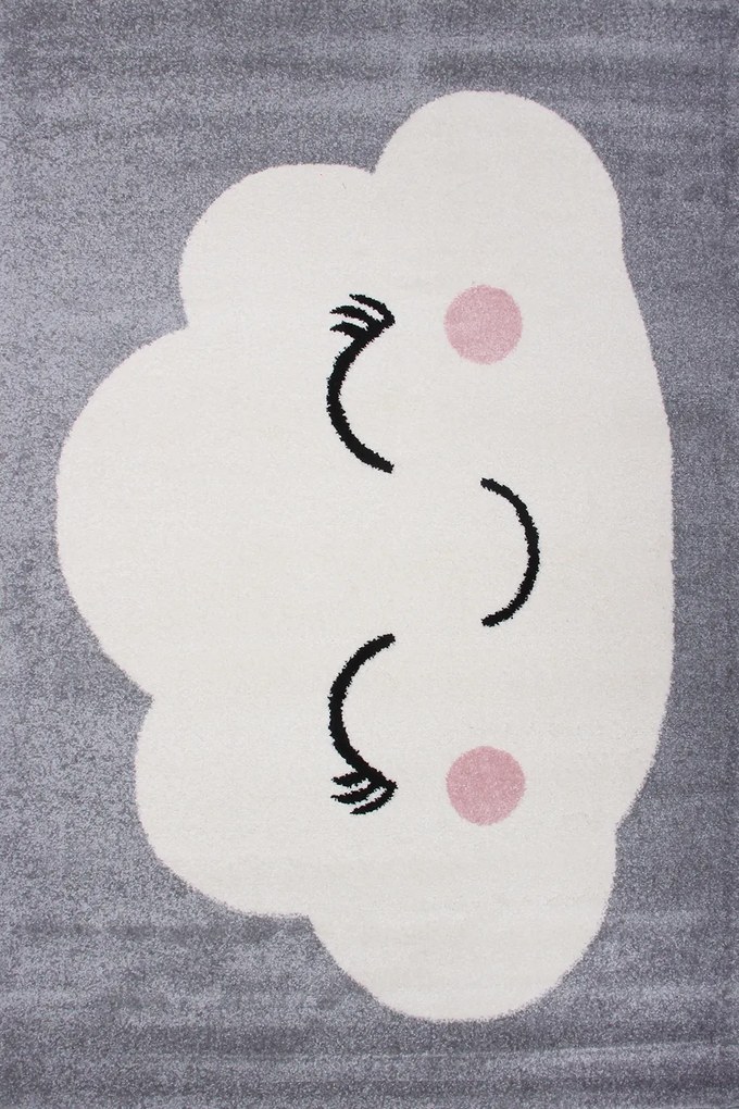 Dywan Bambino Chmurka Szara 133x190 Prostokąt