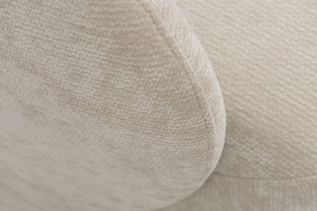 Kanapa z funkcją spania Dinel - jasny beżowy szenil Vibe 06