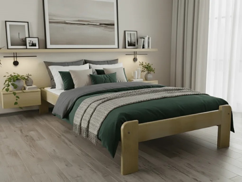 Łóżko ADA 80 x 200 cm, sosna Stelaż: Bez stelaża, Materac: Materac Coco Maxi 20 cm