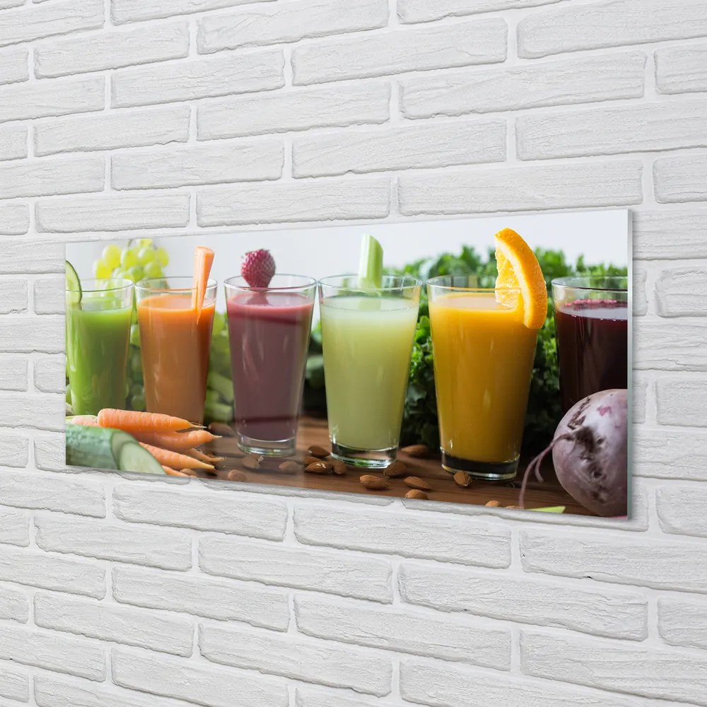 Szklany Panel Warzywno-Owocowe Smoothie