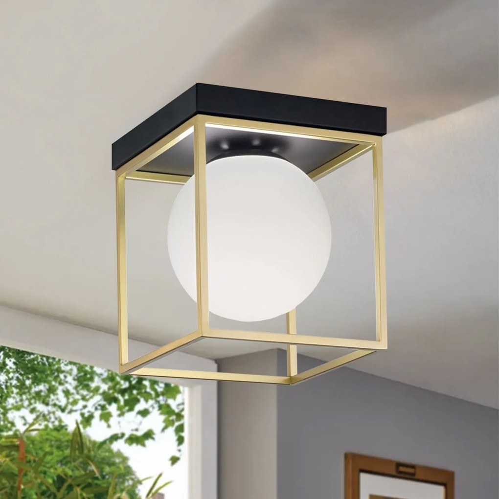 Lampa sufitowa plafon APP1166-1C Gold White