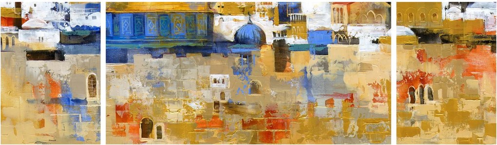 Obraz - Ściana płaczu, Jerozolima, Izrael (170x50 cm)