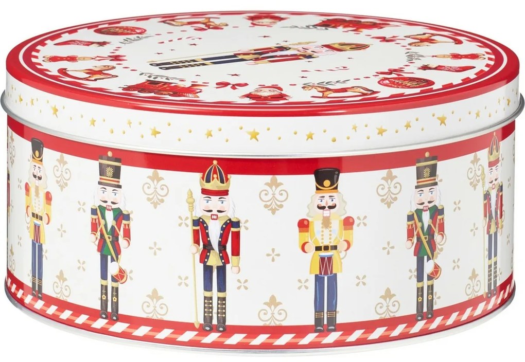 Zestaw 3 blaszanych pojemników świątecznych Seasons Greetings