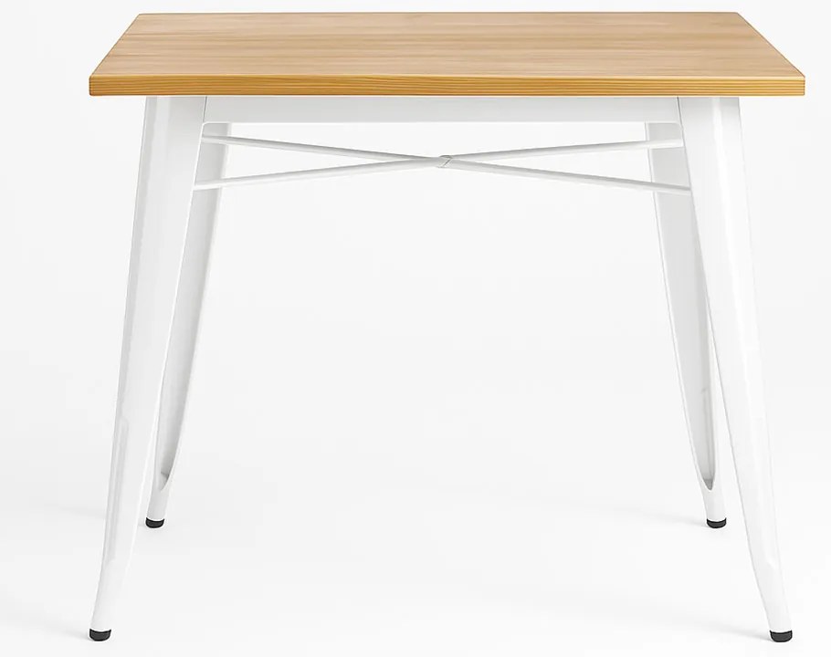 Torix Stó Kwadratowy Naturalne Drewno 70 cm