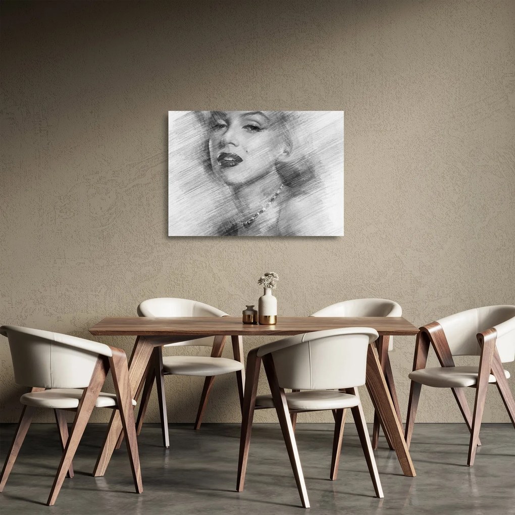 Obraz na szkle - Portret Marilyn Monroe (70x50 cm)