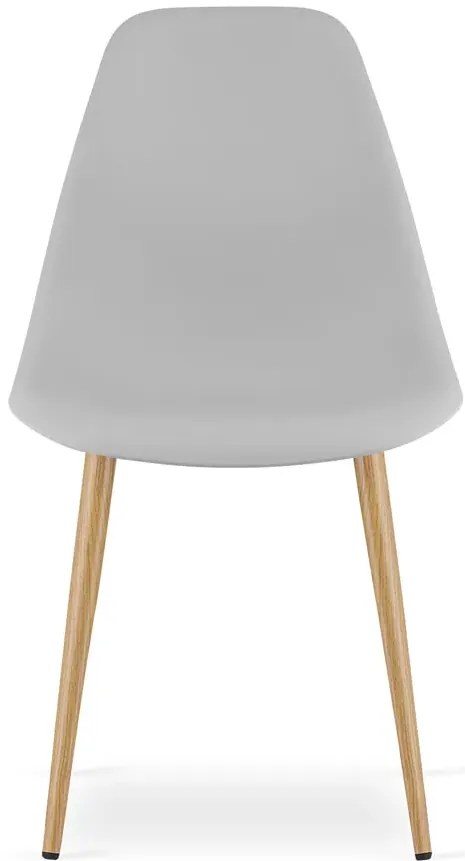 Szare minimalistyczne krzesło metalowe S0-D59