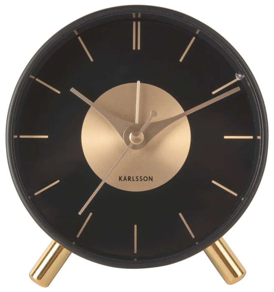 Budzik ø 11 cm Gold Disc – Karlsson