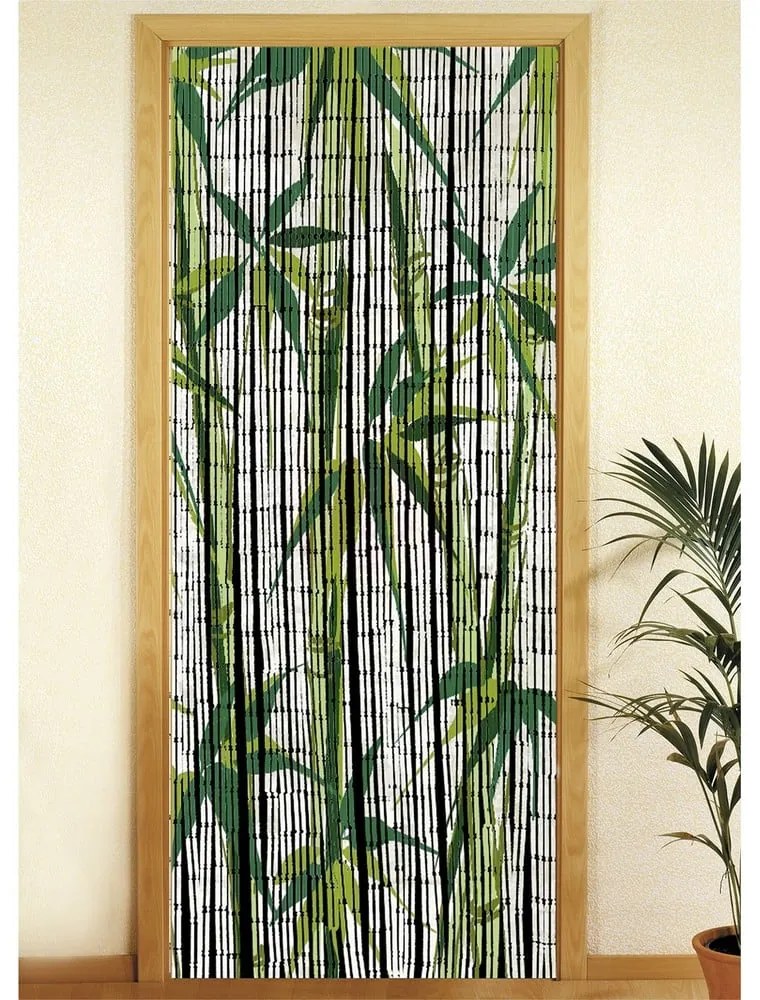 Zielona bambusowa zasłona do drzwi 200x90 cm Bamboo – Maximex