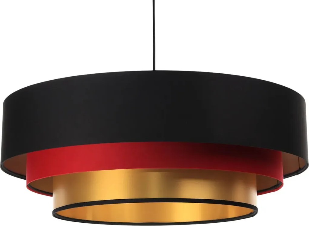 Trójkolorowa lampa wisząca glamour do salonu - S460 C8-W78