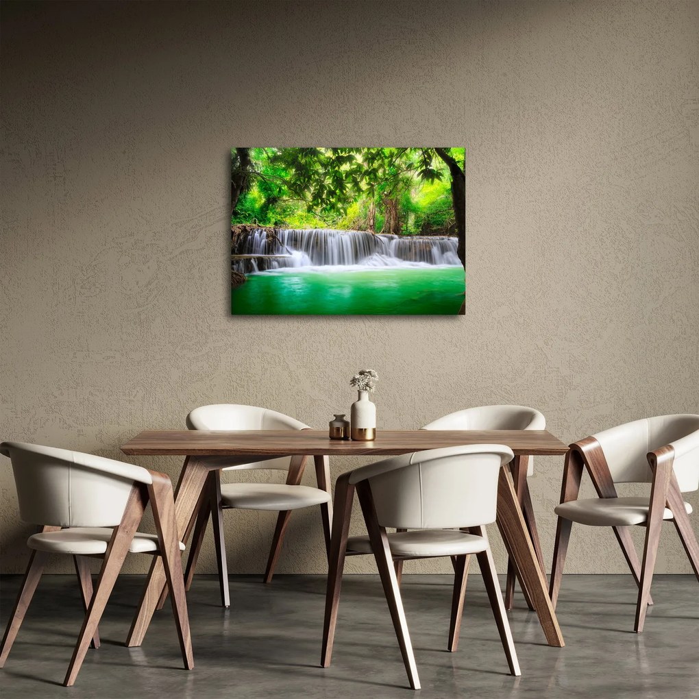 Obraz wodospadu w Kanchanaburi, Tajlandia (70x50 cm)