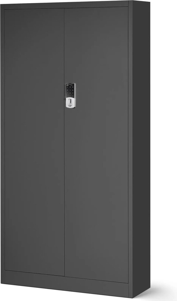 Szafa biurowa na akta otwierana na szyfr 90x40x185 cm Daniel antracyt