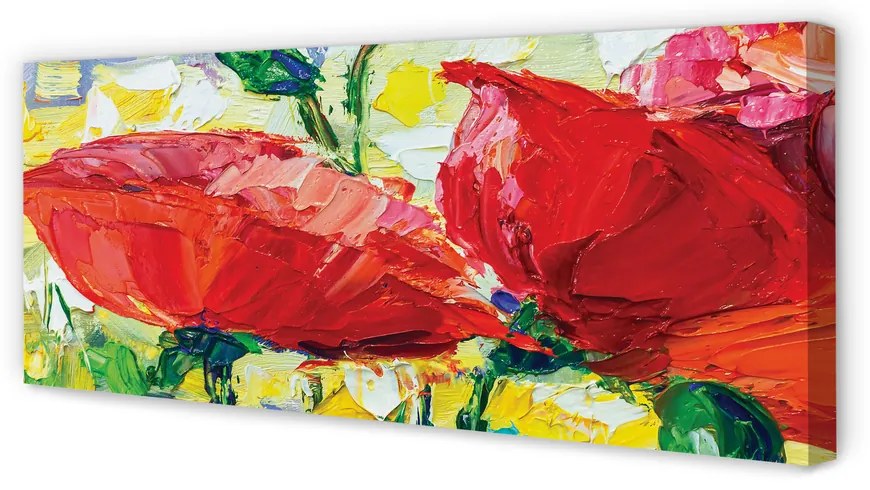 Zdjęcie na płótnie Czerwone Kwiaty