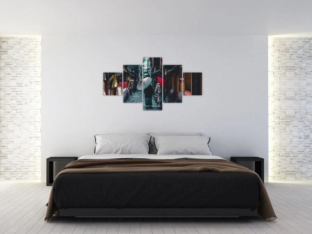 Obraz - Spacer po Tokio (125x70 cm)