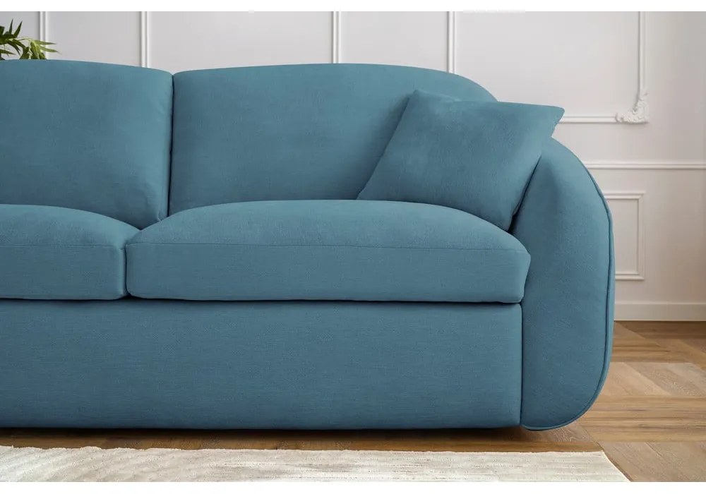 Niebieska rozkładana sofa 235 cm Cezanne – Bobochic Paris