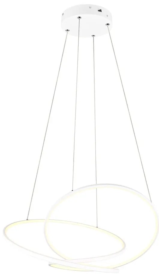 Biała lampa wisząca LED ze ściemniaczem Darvin – Trio
