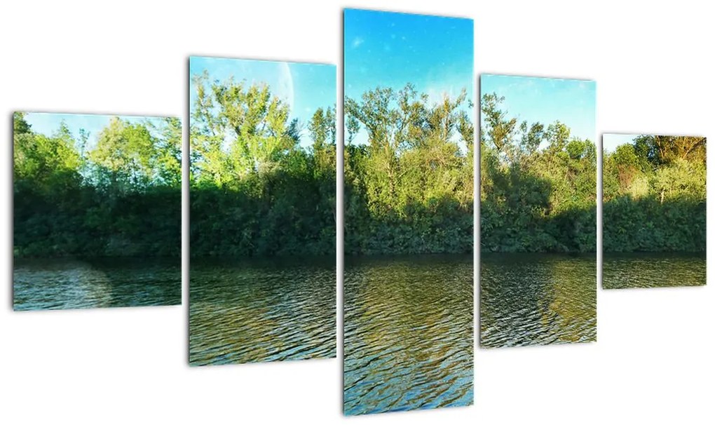 Obraz - jezioro (125x70 cm)