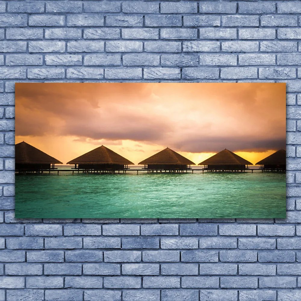 Obraz na płótnie Dom nad Lazurową Wodą