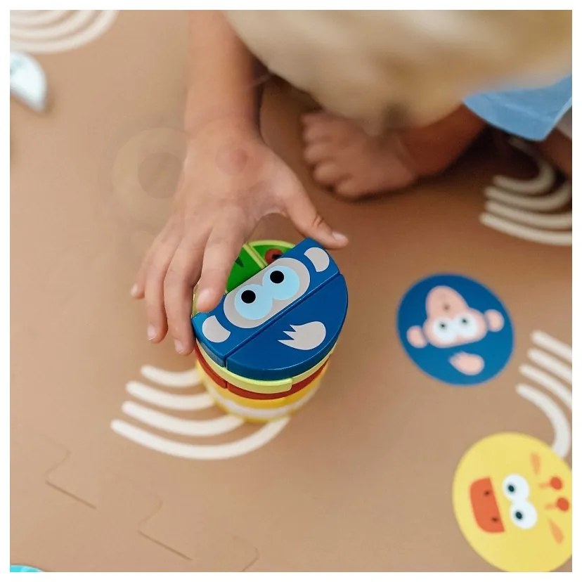 Tooky toy gra zręcznościowa klocki zwierzęta certyfikat fsc