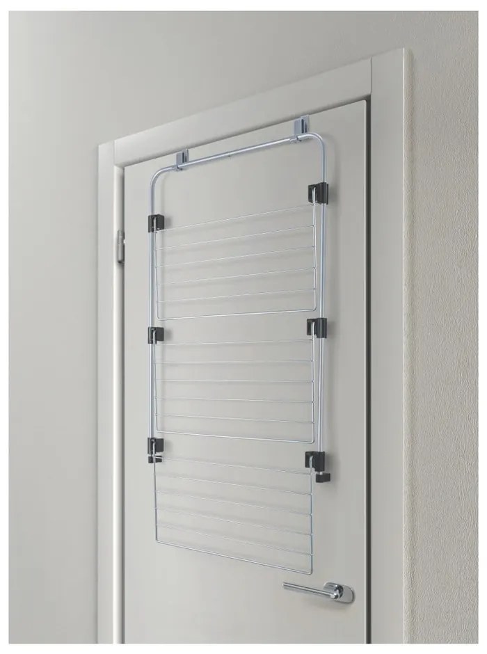 Wisząca suszarka na pranie w kolorze srebra 11 m Gale – Metaltex