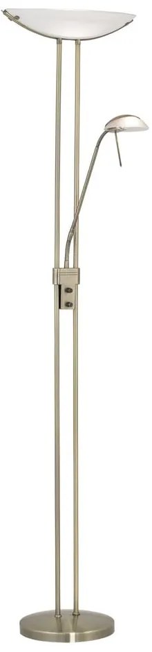 Lampa stojąca w kolorze brązu ze szklanym kloszem (wysokość 180 cm) BAYA – EGLO