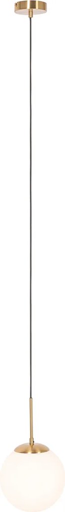 Inteligentna lampa wisząca złota z opalowym szkłem z Wifi P45 - Flore