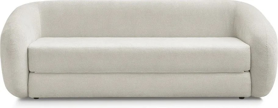 Beżowa rozkładana sofa z tkaniny szenilowej 228 cm Neyo – Bobochic Paris